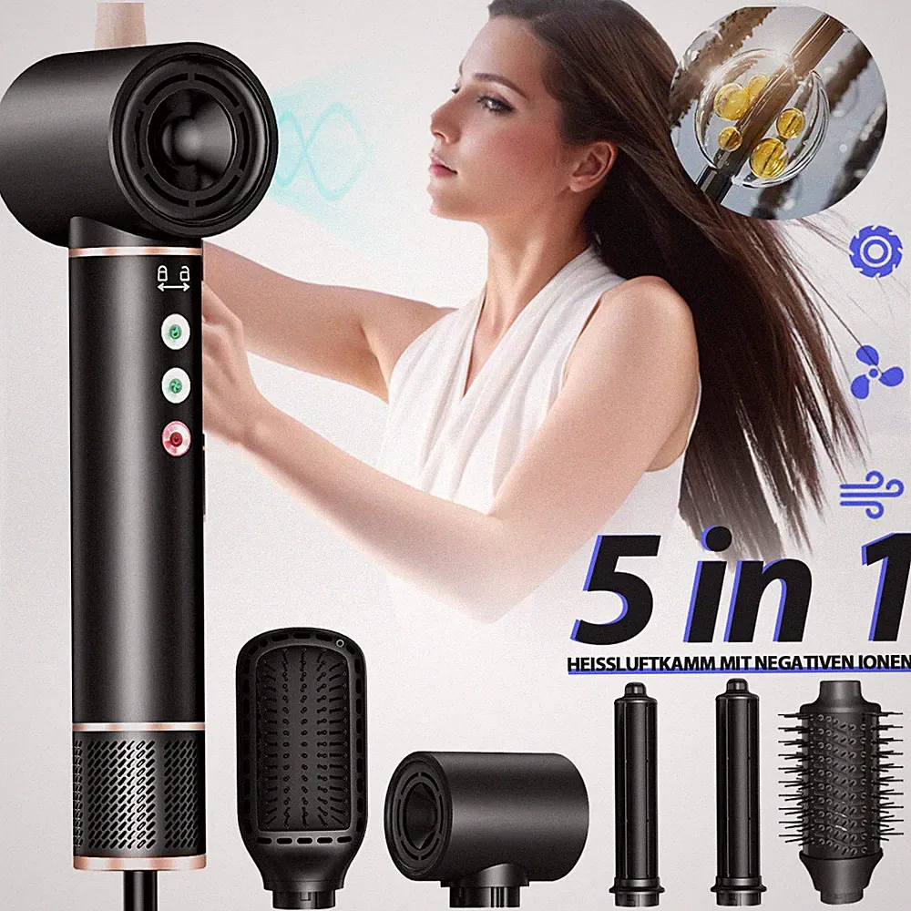 5 in 1 Haarbürste Haarstyler, Airstyler, Lockenstab, Haarstyler, Hair dryer ◇DHL