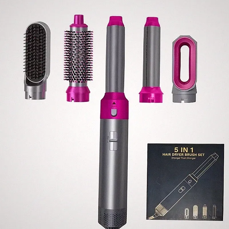 5-in-1-Haartrockner, heißes Kamm-Set, professionelles Lockenstab, Haarglätter, S