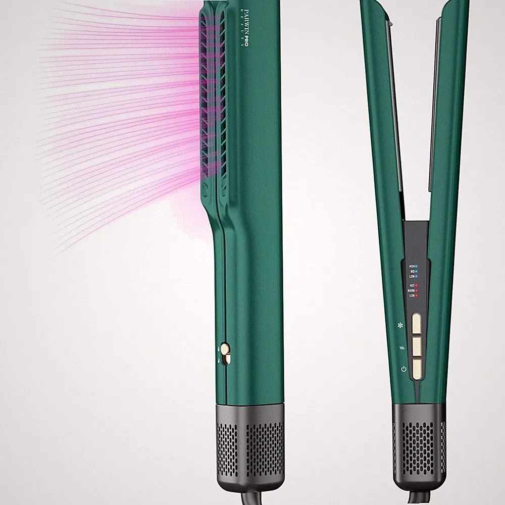 Air Haarglätter Ionen Glätteisen ohne Heizplatten Zeitersparnis