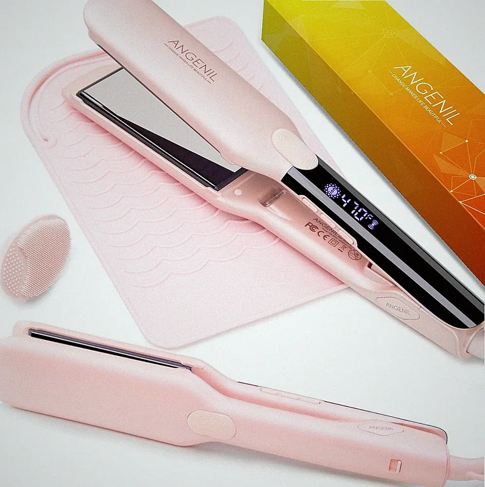 ANGENIL Hair Straightener 4.5 cm Glätteisen 15s Schnelle Heizung, 160°C-240°