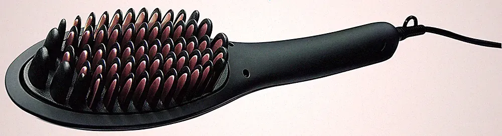 B-Ware Haar Glättungsbürste Haarglätter Bürste Keramik Glätteisen Glättbürste