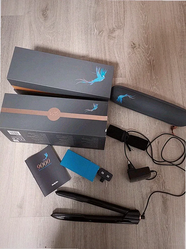 BaByliss 9000 Glätteisen kabellos Haarglätter Akku Keramik 200°C