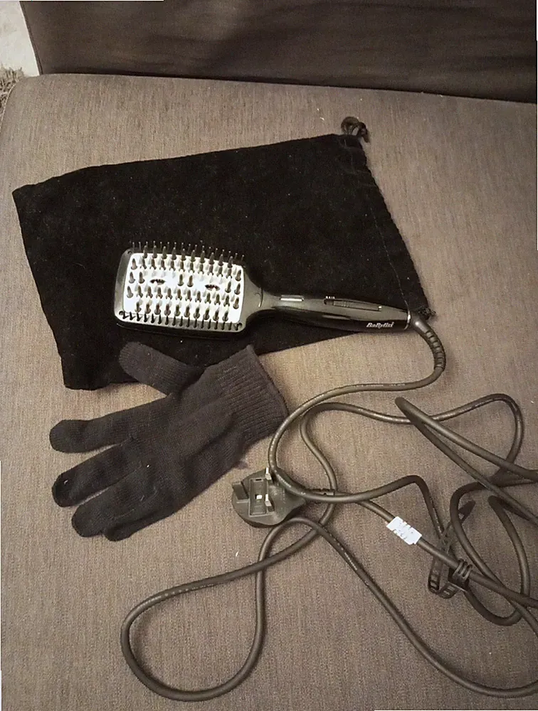 BaByliss B69a elektrisch beheizter Haarbürstenkamm zum Glätten oder Glätten
