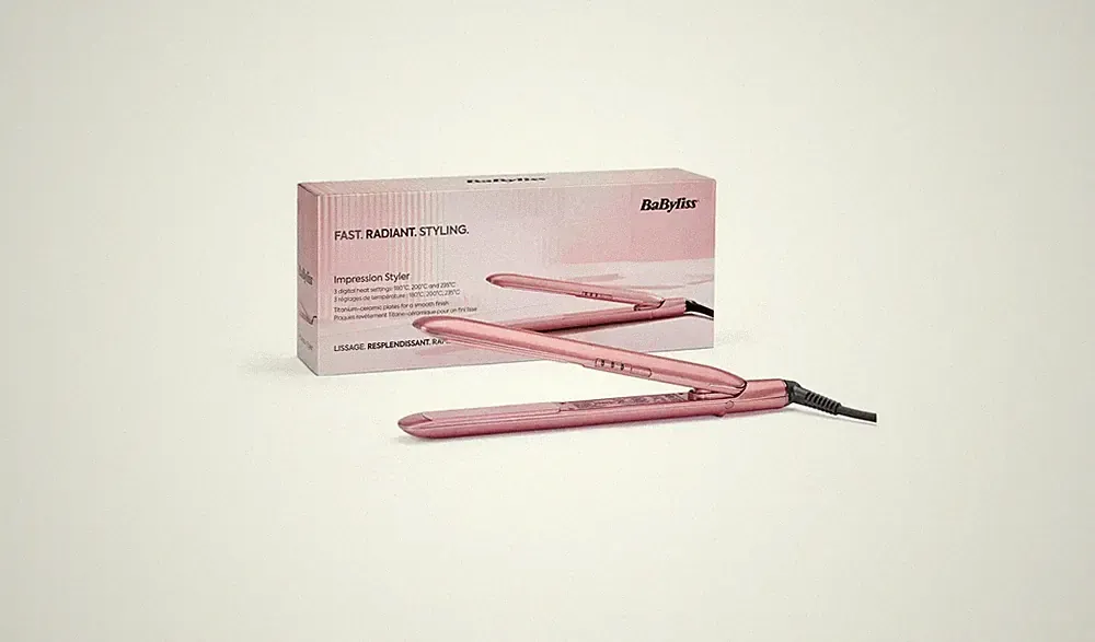 BaByliss Impression Titanium Keramik Haarglätter, bis 235°C (ST913PU) NEU