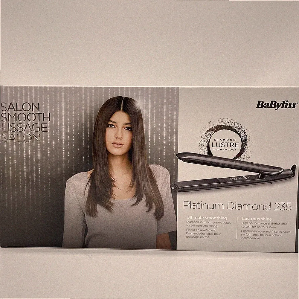 BaByliss Platinum Diamond Glätteisen ST259E, Professioneller Haarglätter mit Sup