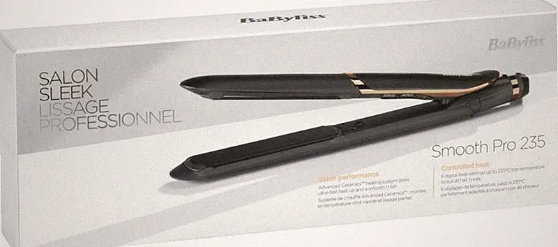 Babyliss ST394E Smooth Pro 235 Schwarz-Bronze Haarglätter 6 Stufen