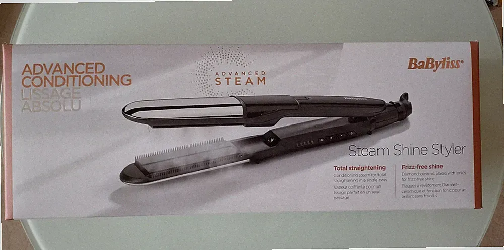 BaByliss Steam Shine Haarglätter mit Dampffunktion Styler ST496E