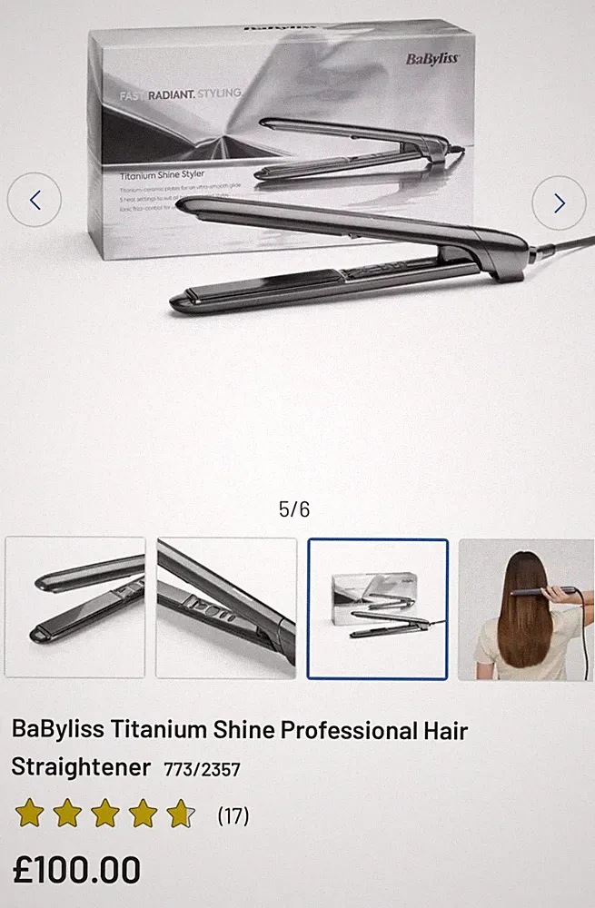 BaByliss Titanium Shine Professional Haarstyler