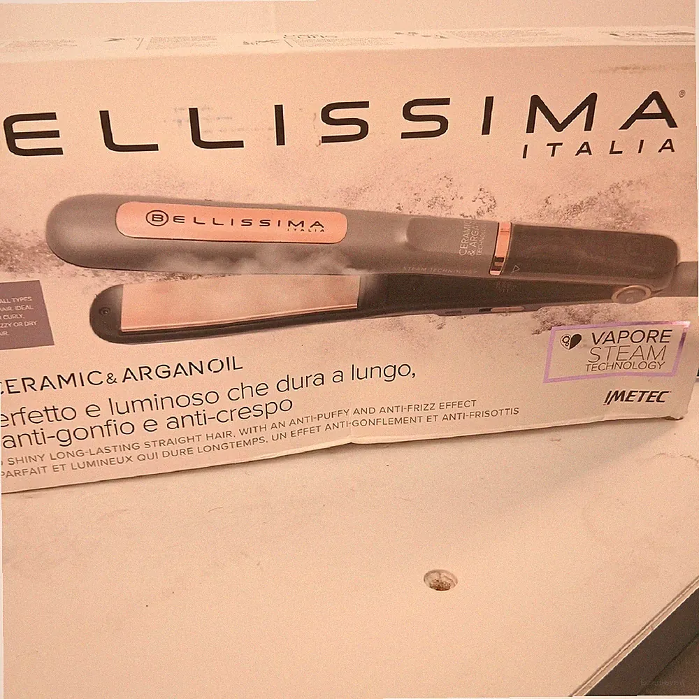 Bellissima Imetec Dampf Keramik und Arganöl Glättung Dampf Haarpflege Glätteisen
