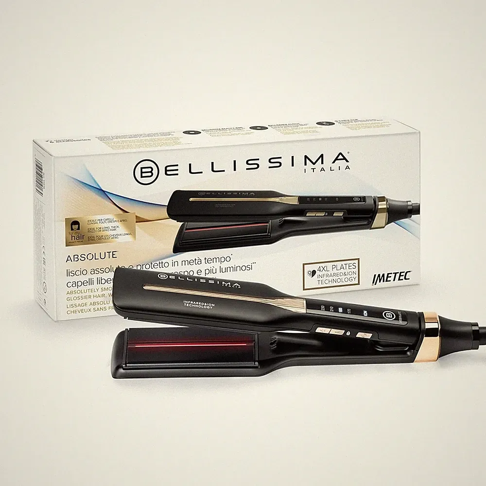 Bellissima Infrarot-Glätteisen, 4 Heizelemente, Keramik- & Keratinbeschichtung
