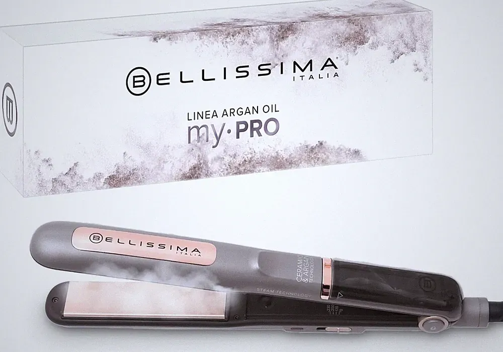 Bellissima Steam Ceramic&Argan Oil, Dampfglätter,Keramikbeschichtung und Arganöl