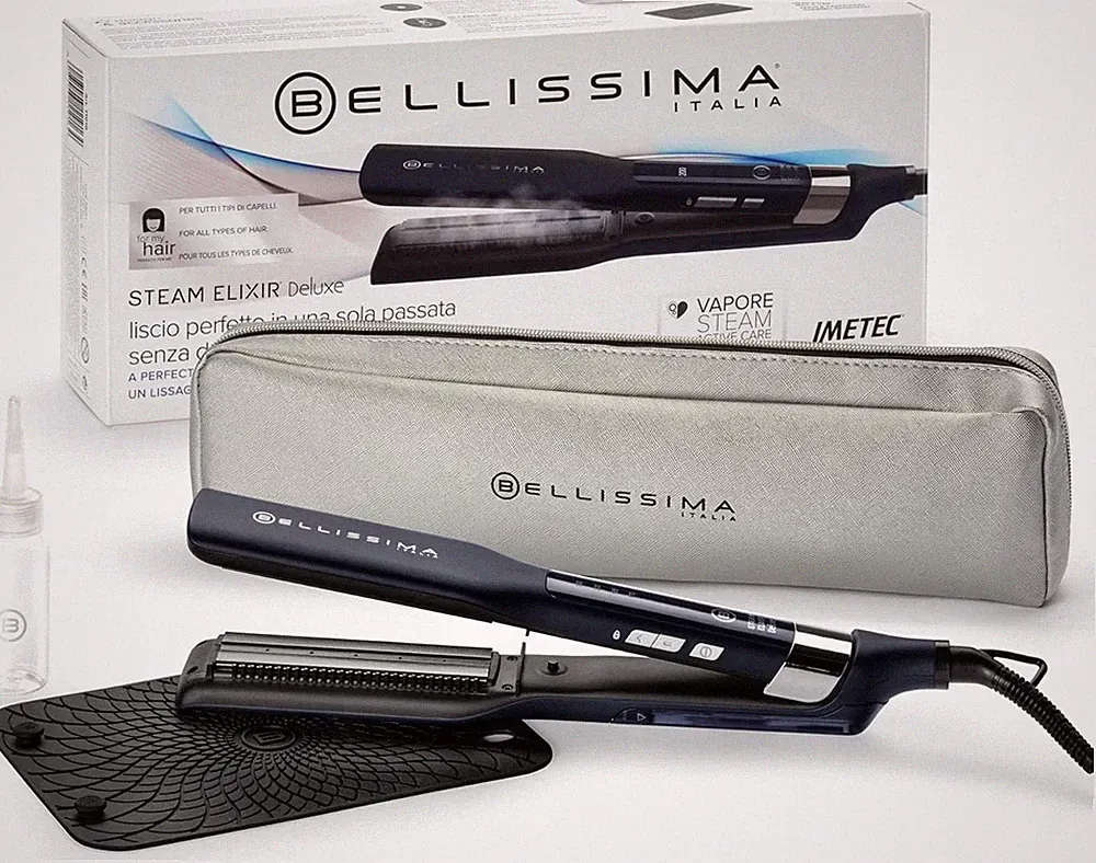 Bellissima Steam Elixir Dampfglätteisen Keramik Keratin 4 Temperaturen