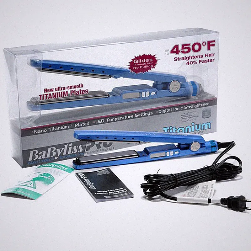 Blau-Baby* liss-Pro 1 1/4 Zoll Nano Titanium 450f Glätteisen Neu