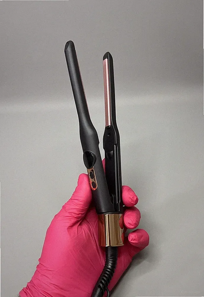 Bleistift Dünn Glätteisen Lockenwickler Flach Kleine Platte Kurzhaar & Männer Bart 200C