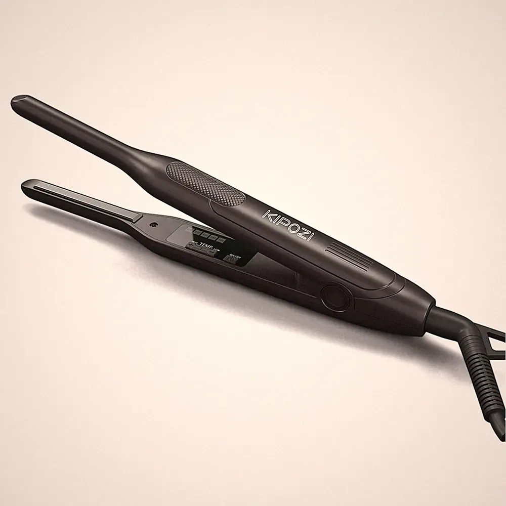 Bleistift Glätteisen 0,3 Zoll KIPOZI Titan Haarglätter Kleiner Glätteisen Bart
