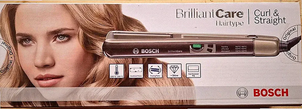 Bosch Haarglätter, Brilliant Care Curl & Straight, Glätteisen, NEU/OVP