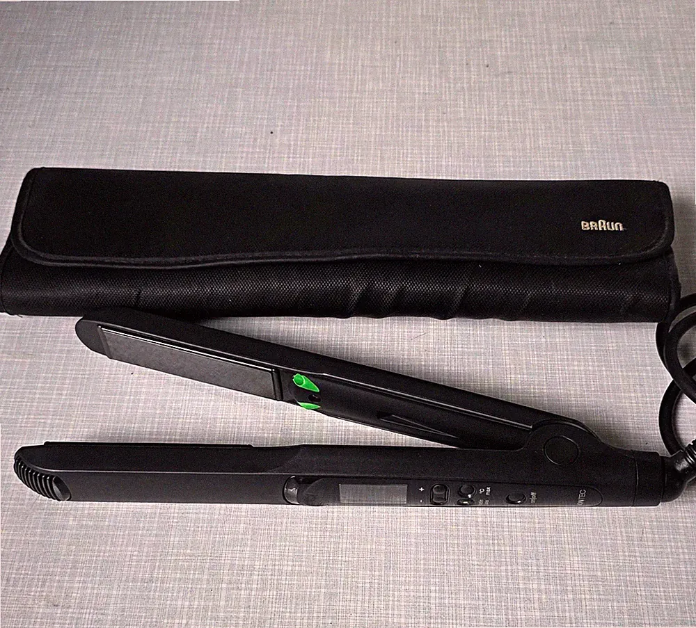 Braun Glätteisen Type 3555 Ionentechnologie Digitalanzeige 170W Schwarz