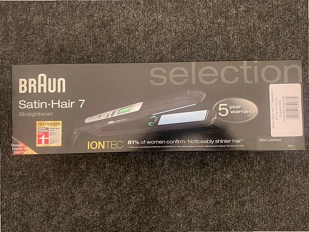 Braun Satin HAIR 7 ES2 - ST 710 Haarglätter, Glätteisen B-Ware, Keramik, Glätter