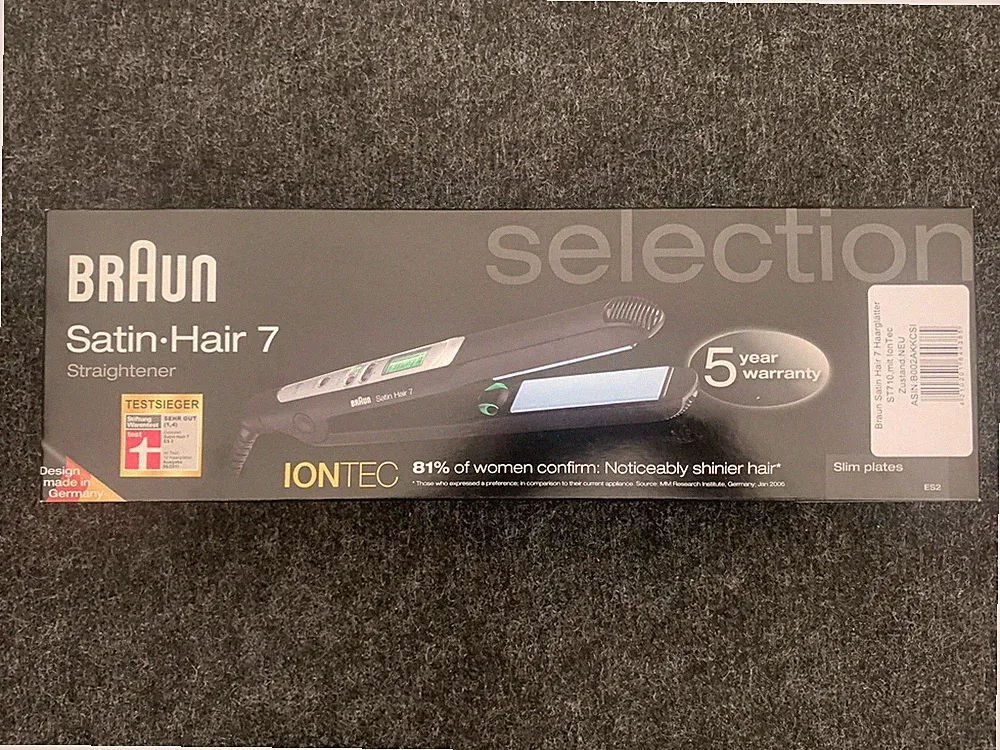 Braun Satin HAIR 7 ES2 - ST 710 Haarglätter, Glätteisen B-Ware, Keramik, Glätter