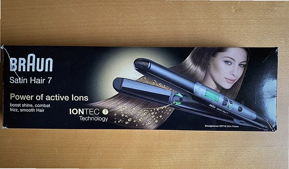 Braun Satin Hair 7 Glätteisen, Haarglätter mit IonTec, ST710, Neuwertig