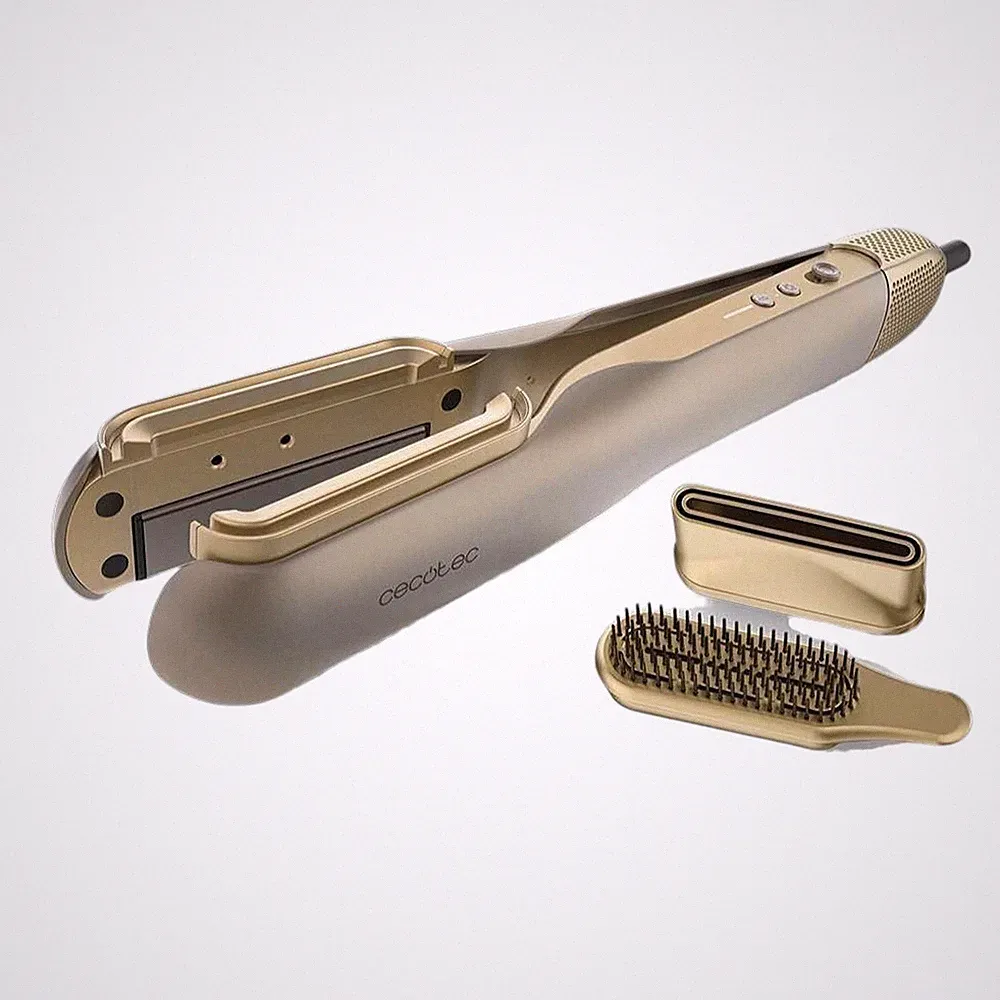 Cecotec AirLisse 2in1 Champagne Glätteisen 1000W Plasmafunktion
