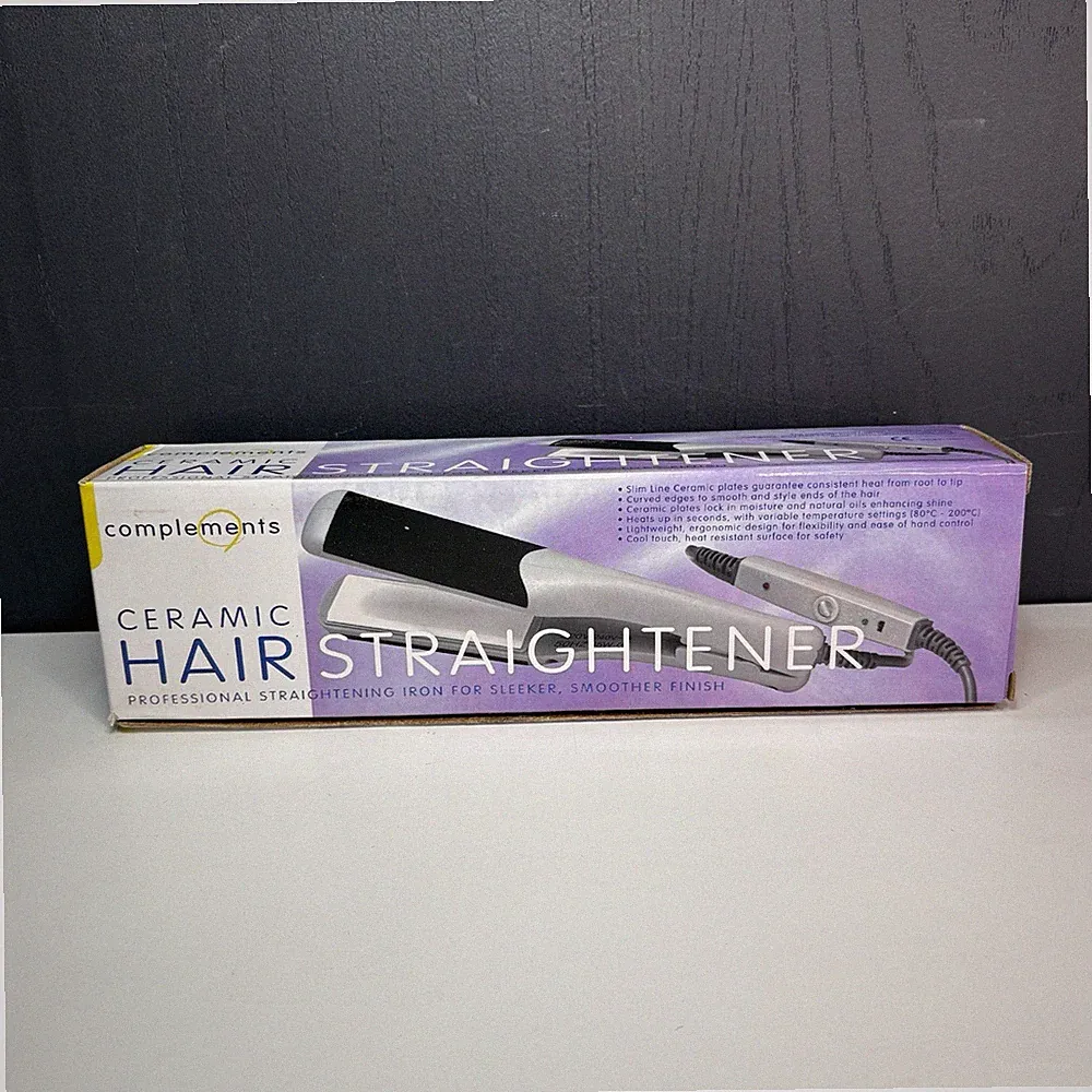 Complements Keramik Haarglätter Profi Glätteisen - UVP 24,99£ - NEU