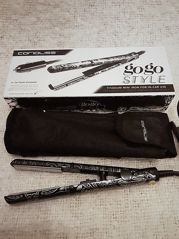 Corioliss Gogo Style Titan Mini Eisen für den Einsatz im Auto. Sehr guter Zustand verpackte Anleitung