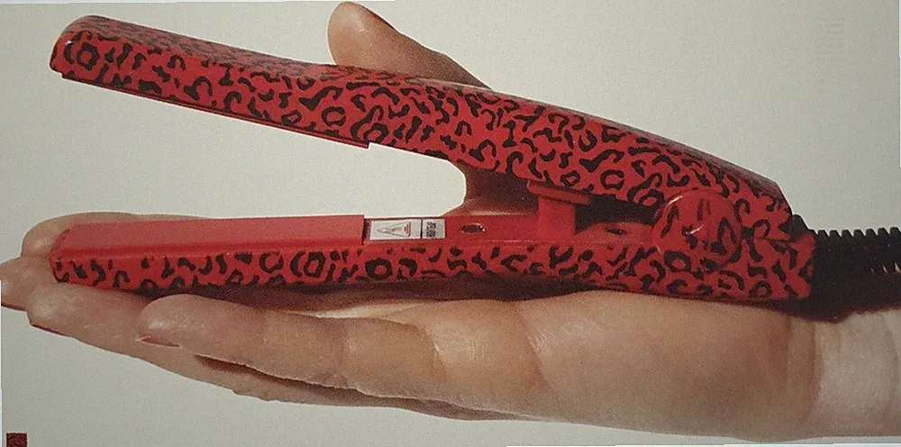 CORIOLISS Mini Glätteisen hair styler 'red leopard' m Hitzeschutztasche neu OVP