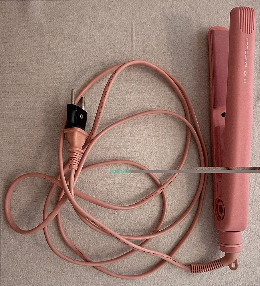 Corioliss Pro Haarglätter Glätteisen Rosa Keramik, voll funktionsfähig