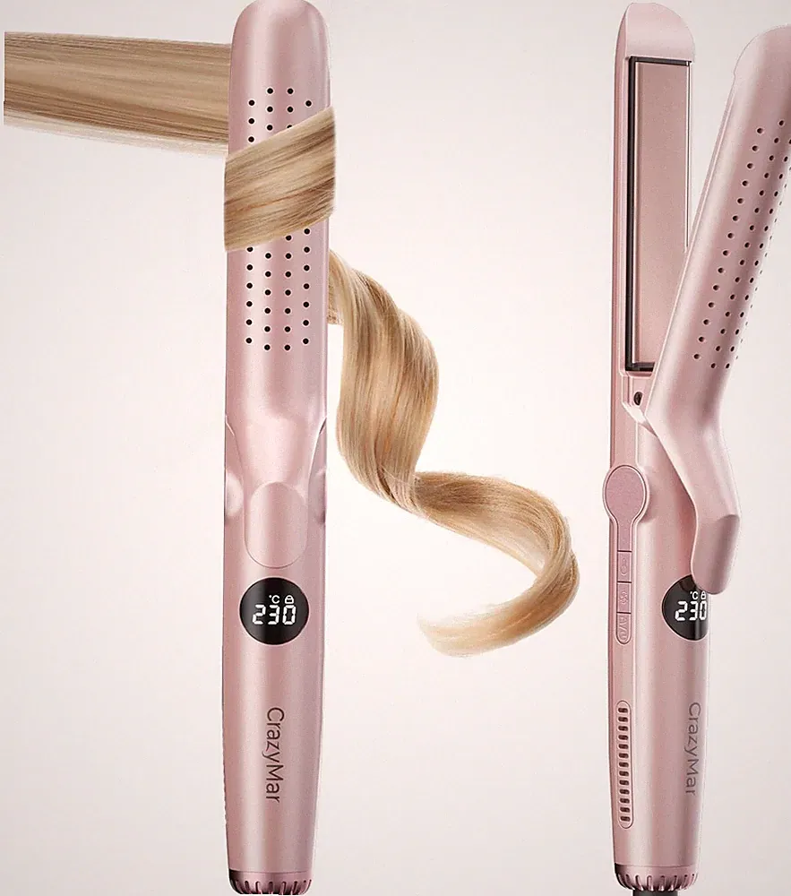 CrazyMar Glätteisen,2 In 1 Glätteisen Locken und Glätten,Ionen Air Glätteisen,9