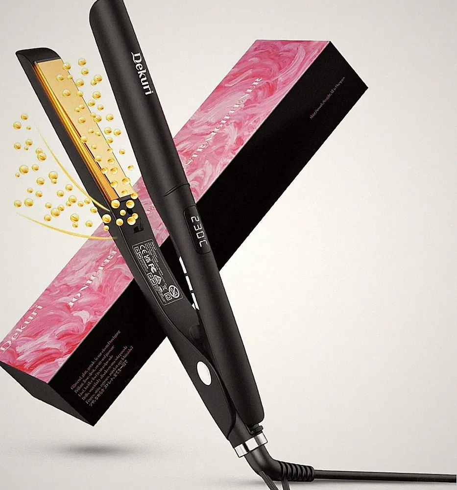 Dekuri 2-in-1 Glätteisen Locken und Glätten Titanplatte 30s NEU OVP Händler