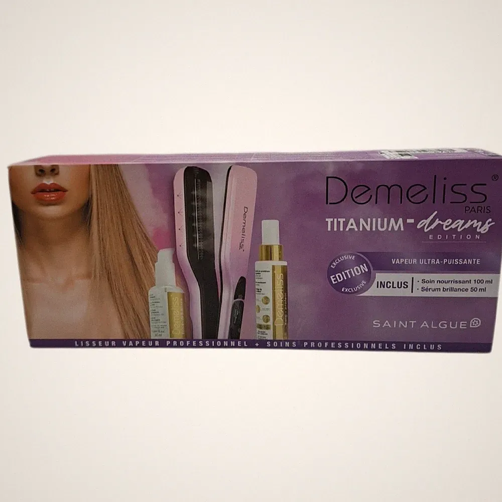 Demeliss SAINT ALGUE - Haarglätter TITANIUM DREAM EDITION - Schwimmende Platten