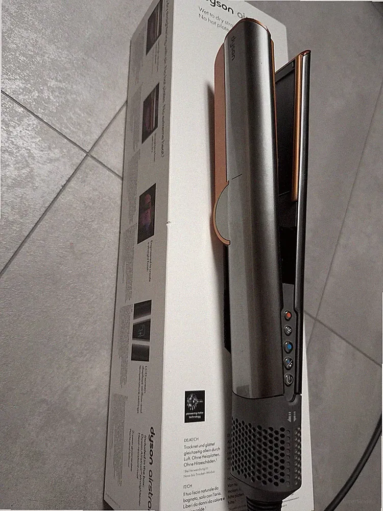 DYSON Airstrait Haarglätter Nickel / Kupfer