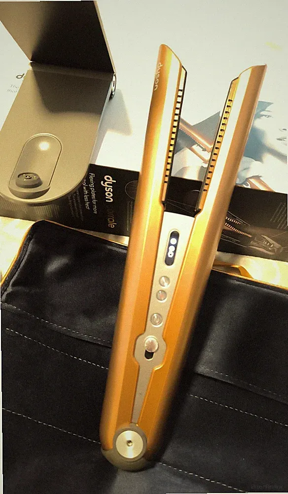 Dyson Corrale Glätteisen kabellos, Gold, mit Ladestation und Etui