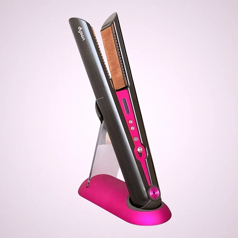 Dyson Corrale Haarglätter HS03 Schwarz Nickel Fuchsia Complete Styler Kamm