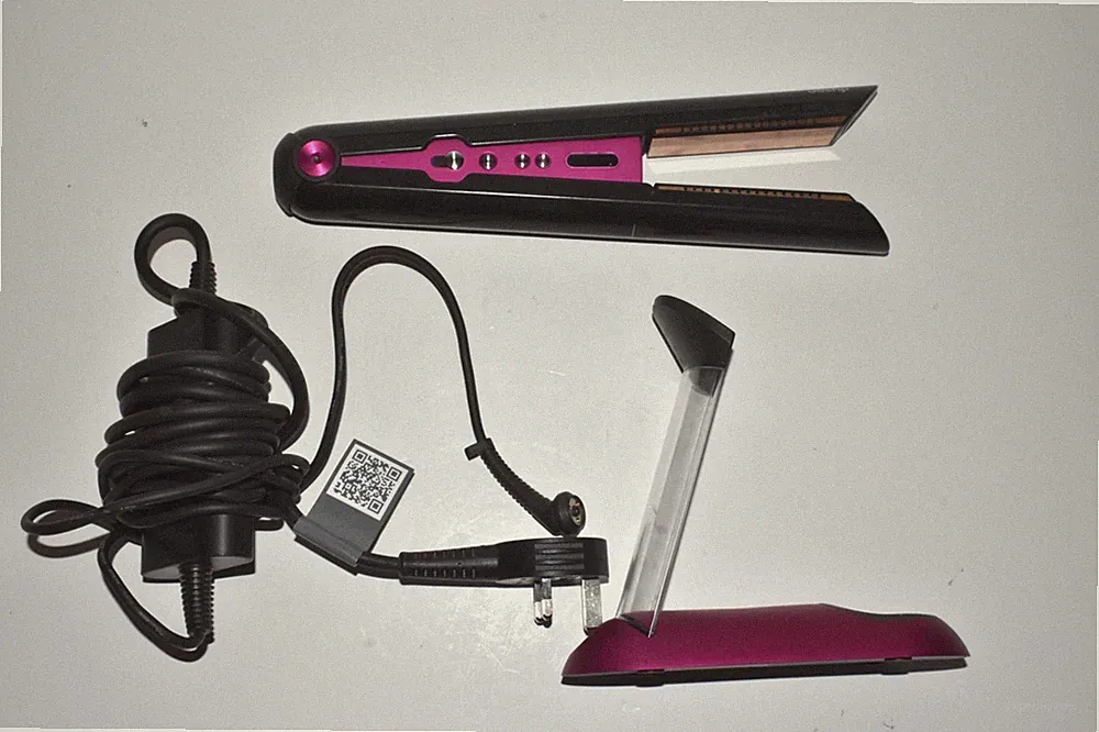 Dyson Corrale HS03 Haarglätter mit Ständer - Schwarz Nickel Fuchsia