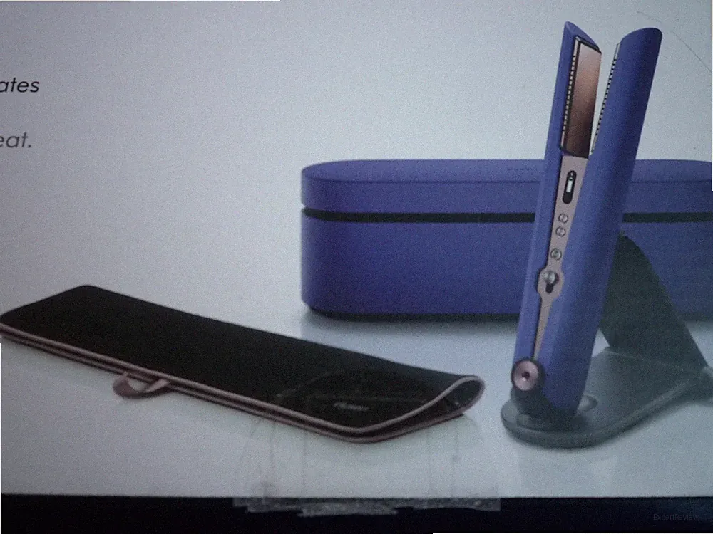 Dyson corrale Vinca blue/ Rose Glätteisen Box und Reiseetui Netz/Akku
