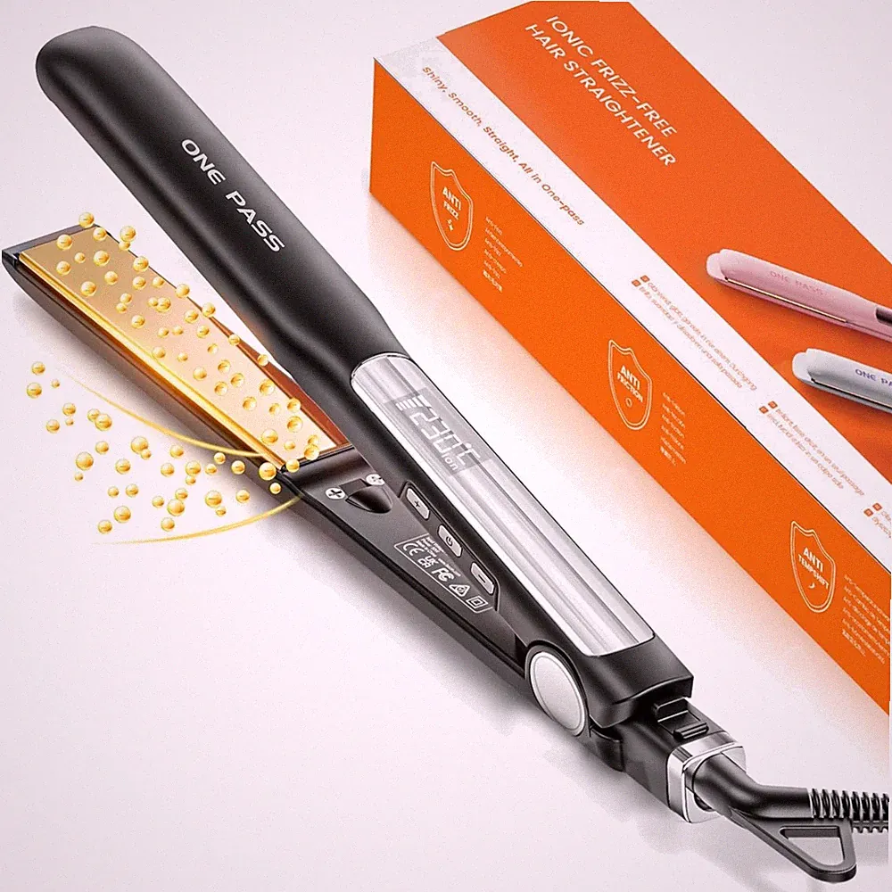 Einfache Bedienung: 2-in-1 Locken und Glätten mit 360° schwenkbarem Kabel