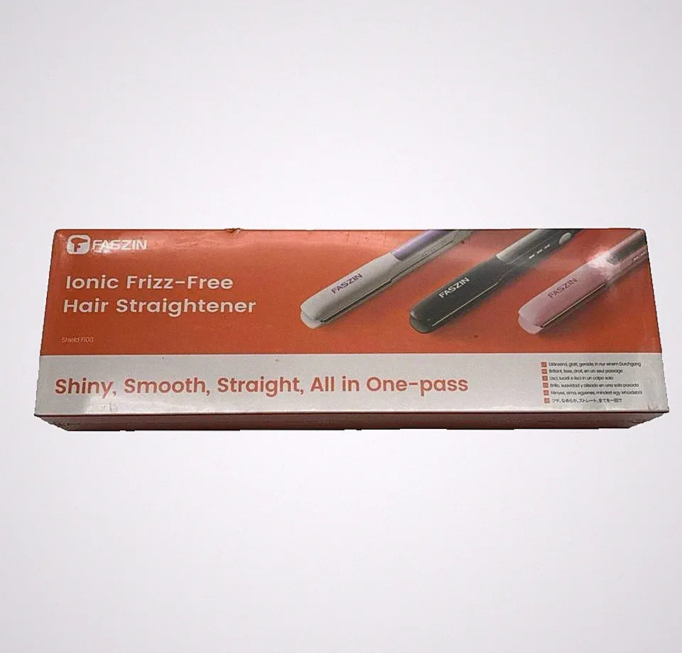 Faszin 2 in 1 Glätteisen Locken Und Glätten Ionen Haarglätter LCD Schwarz
