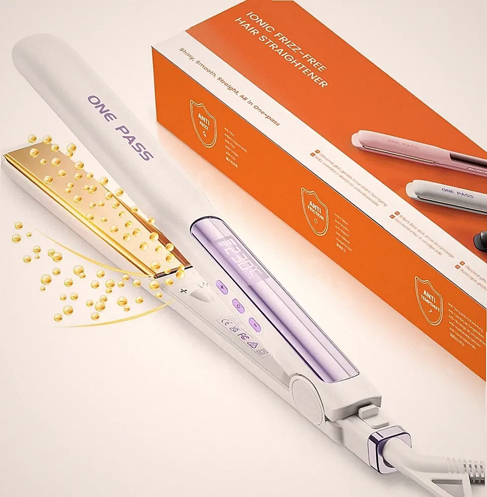 Faszin 2 in 1 Glätteisen Locken und Glätten mit LCD-Display 1