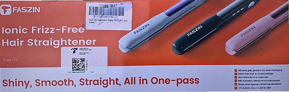 Faszin 2 in 1 Glätteisen Locken Und Glätten Titanplatten Ionen Haarglätter LCD