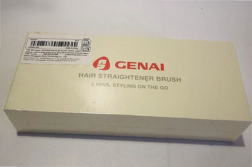 Genai Haarglätter Bürste Neu Und Versiegelt