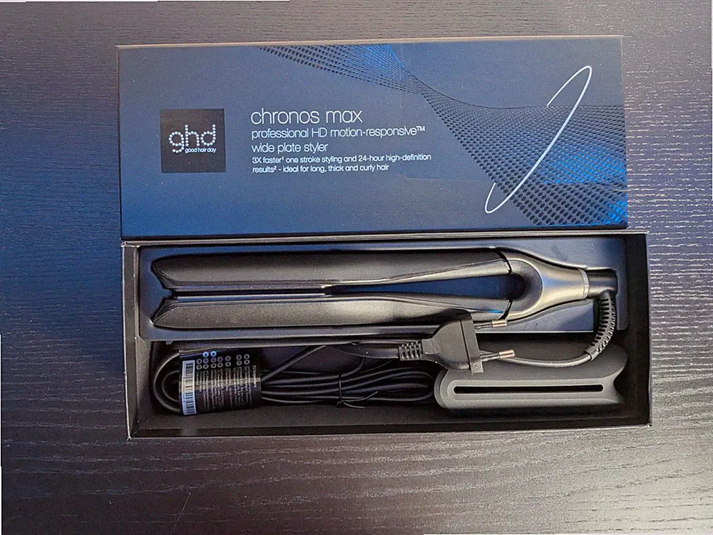 ghd chronos max breites Glätteisen 44mm schwarz ohne extreme Hitzeschäden