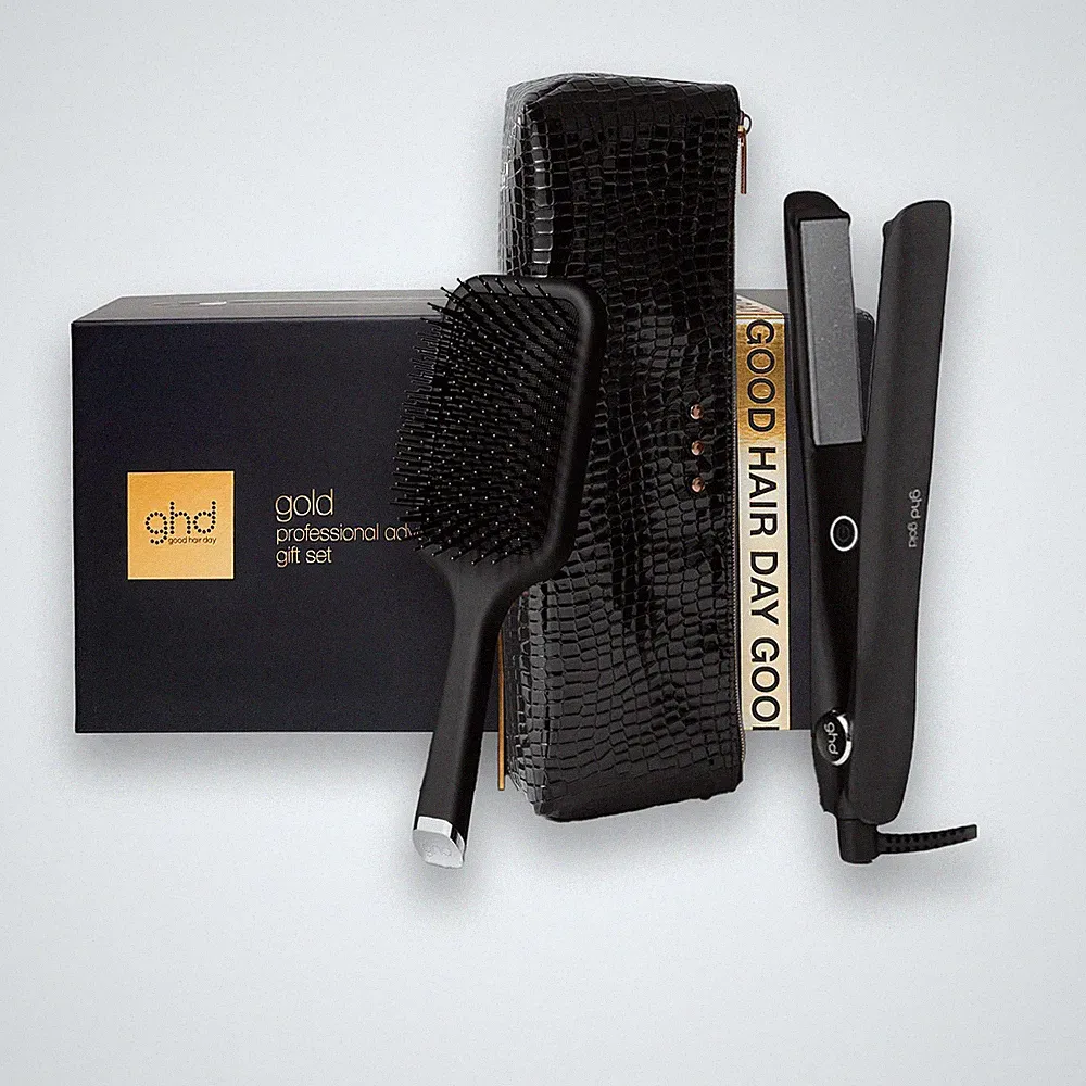 GHD Gold professional Styler Glätteisen Tasche Bürste Haarglätteisen Haarglätter