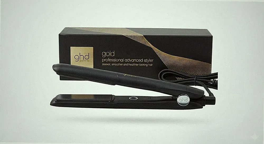 ghd Gold Styler Schwarz – Premium Glätteisen (26mm Platten) alle Haartypen