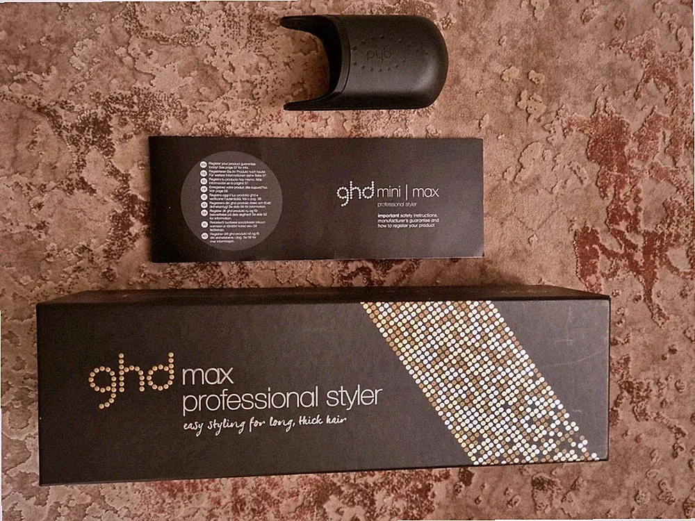 GHD Max Professional Styler Glätteisen Karton - leer Schwarz