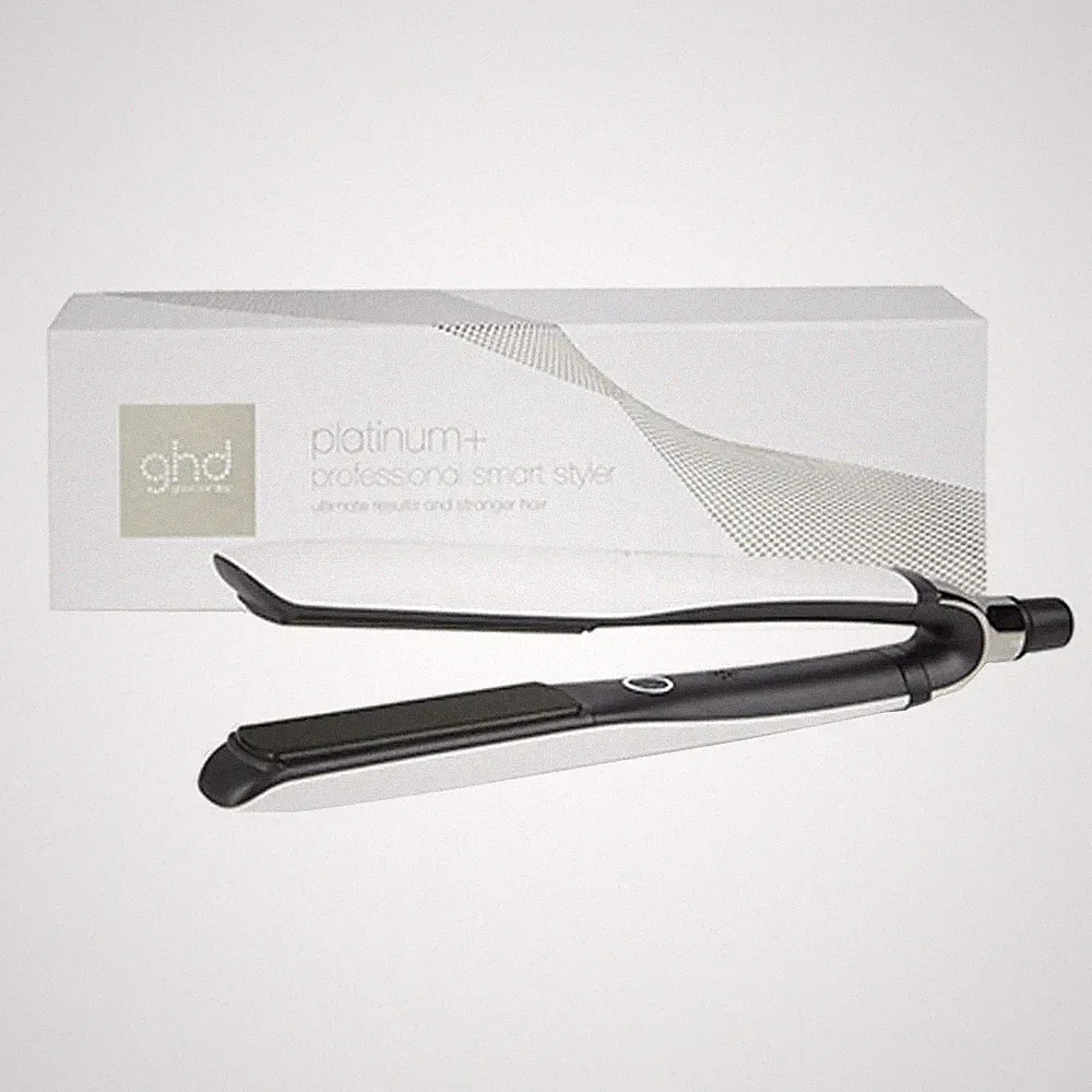 ghd platinum+ Glätteisen weiß – Smart Styler für Locken & glatte Haare