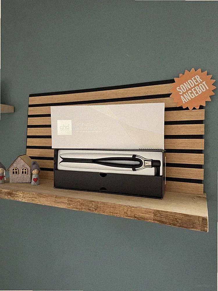 ghd Platinum Plus + Haarglätter & Professioneller Styler in Weiß - Brandneu