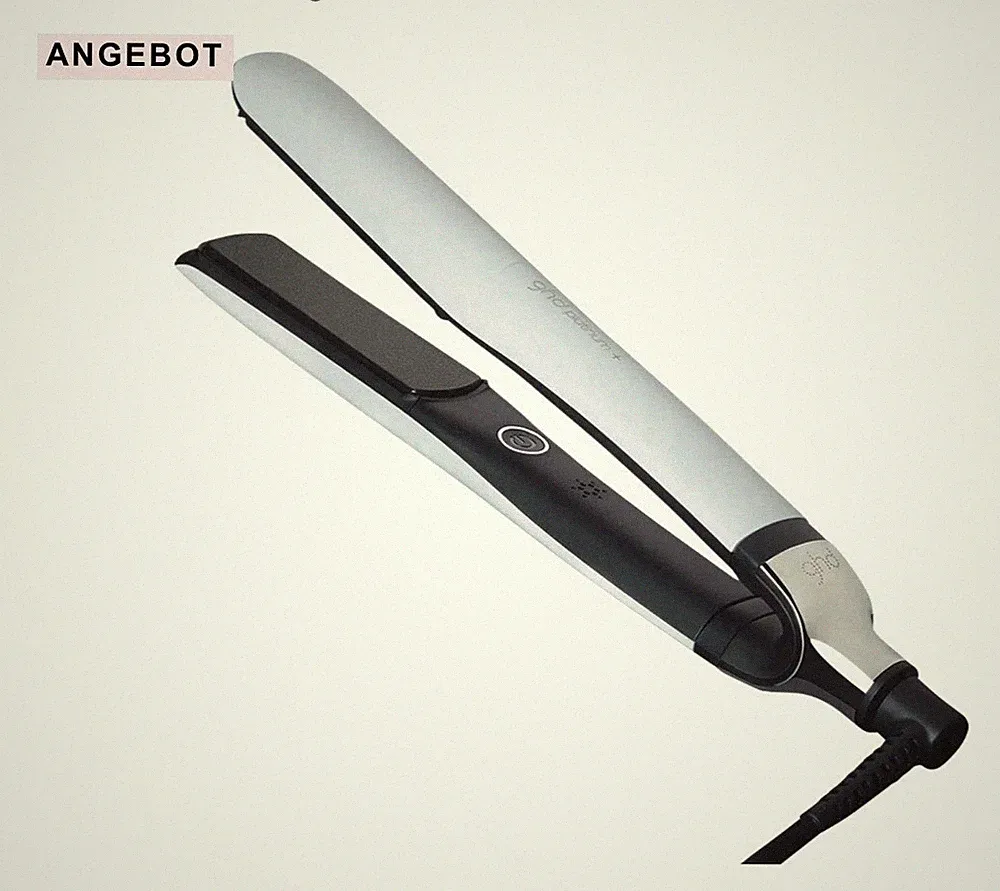 ghd platinum+ professional smart styler Weiß Haarglätter mit Tasche / Wie neu