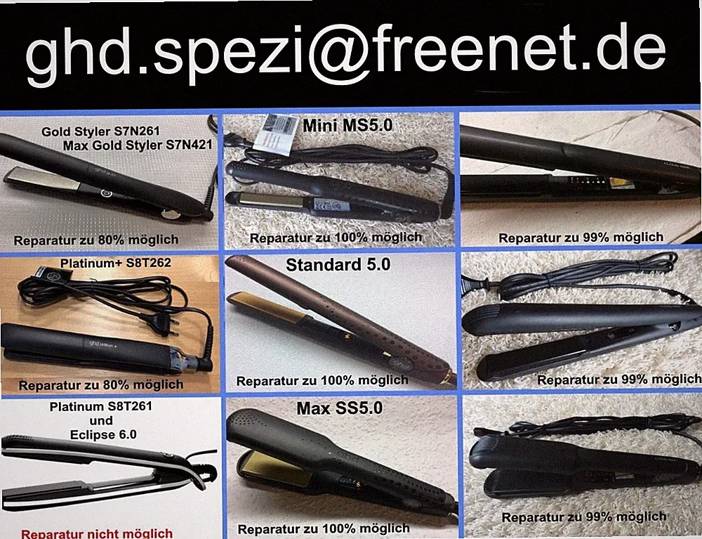 ghd Reparatur Reperatur Defekt Cloud Nine Reparatur Reperatur Defekt